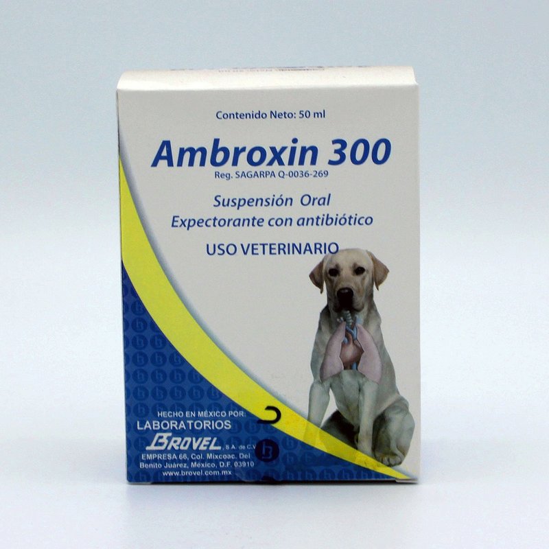 Ambroxin 300 Suspensión Oral 50 ml. DECHRA BROVEL