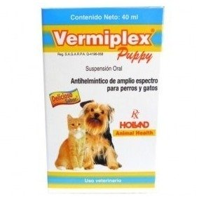 Vermiplex Puppy Suspensión Oral 40 ml. HOLLAND