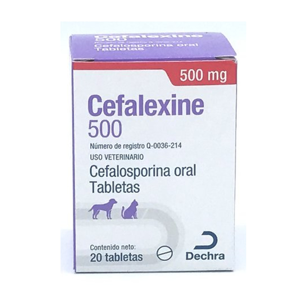 Cefalexine 500 mg 20 tabs. DECHRA BROVEL