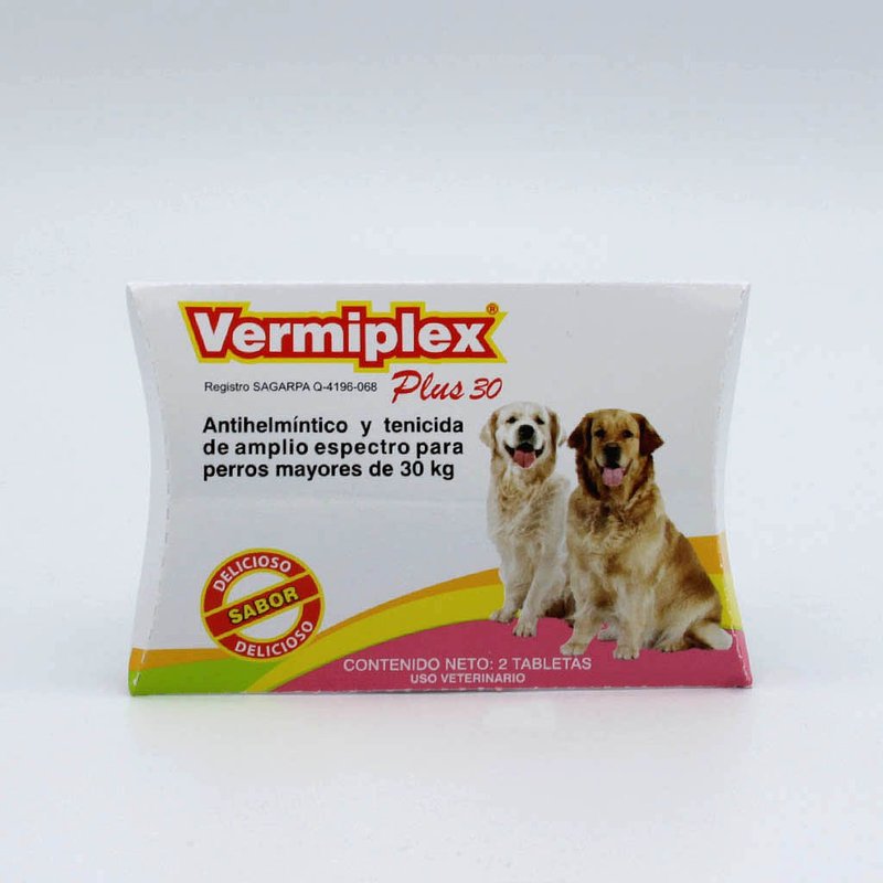 Vermiplex Plus 30 kg Cartera 2 tabs. HOLLAND