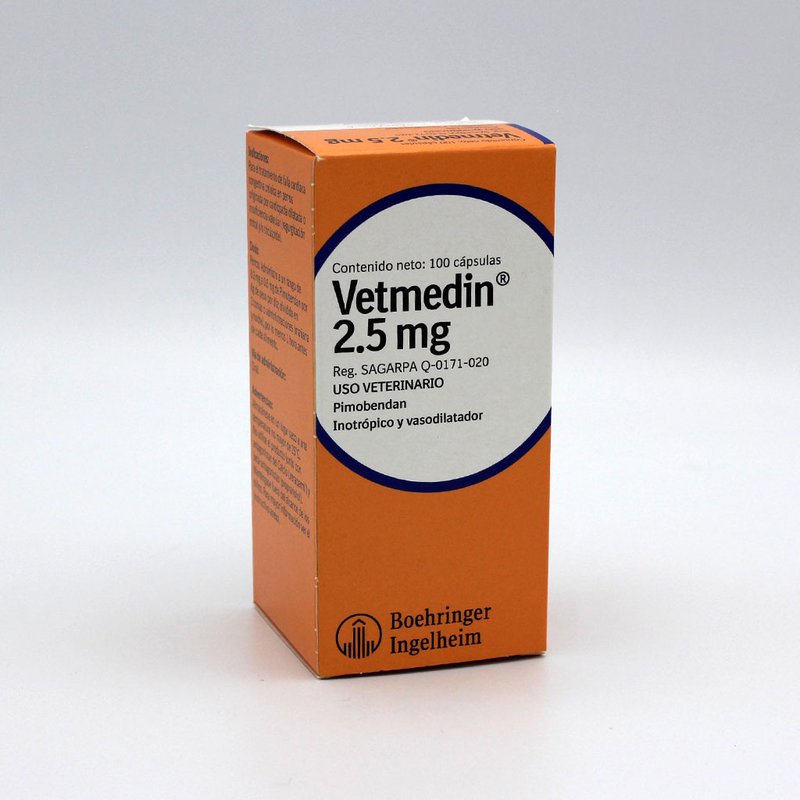 Vetmedin 2.5 mg 100 cápsulas. BOEHRINGER