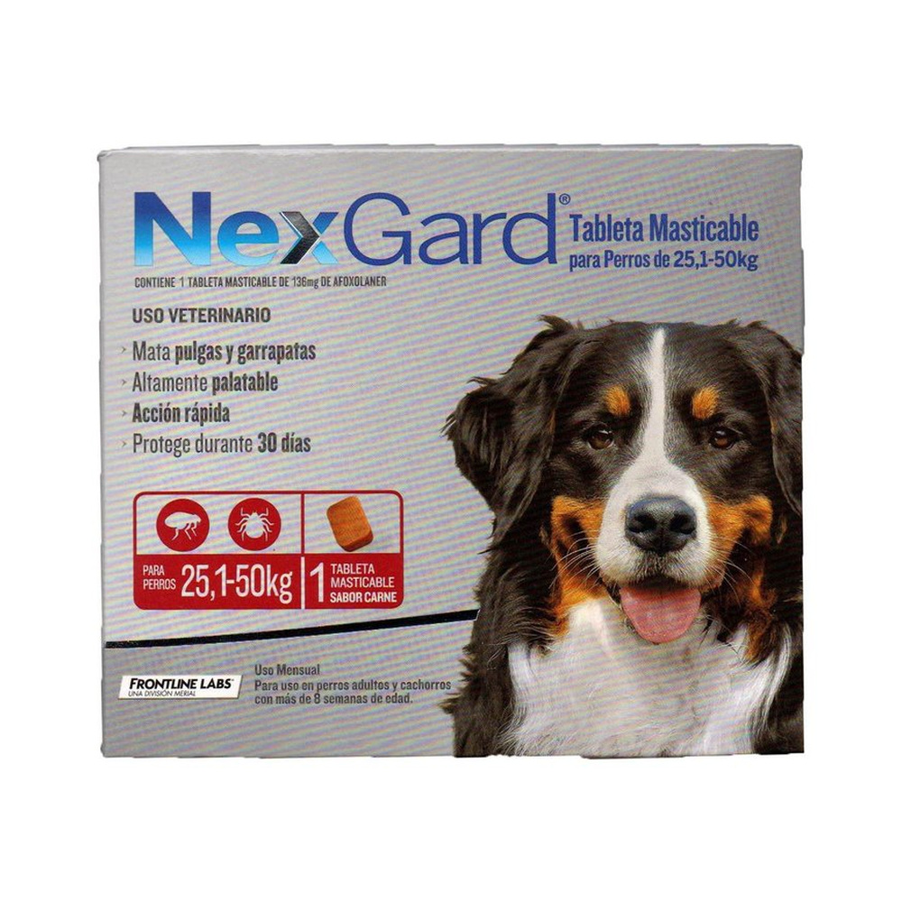 Nexgard 136 mg 25.1-50 kg 1 tab. BOEHRINGER