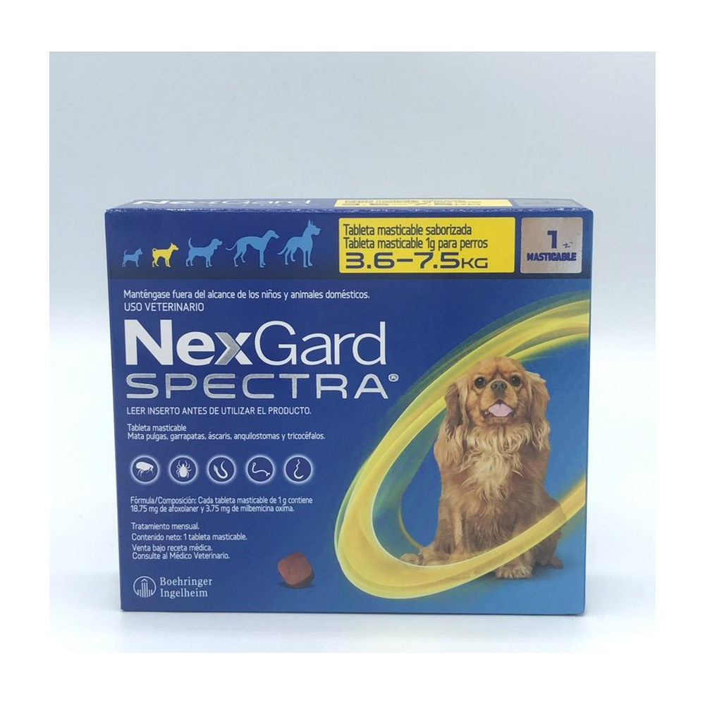 Nexgard Spectra 1g 3.6-7.5 kg 1 tab. BOEHRINGER