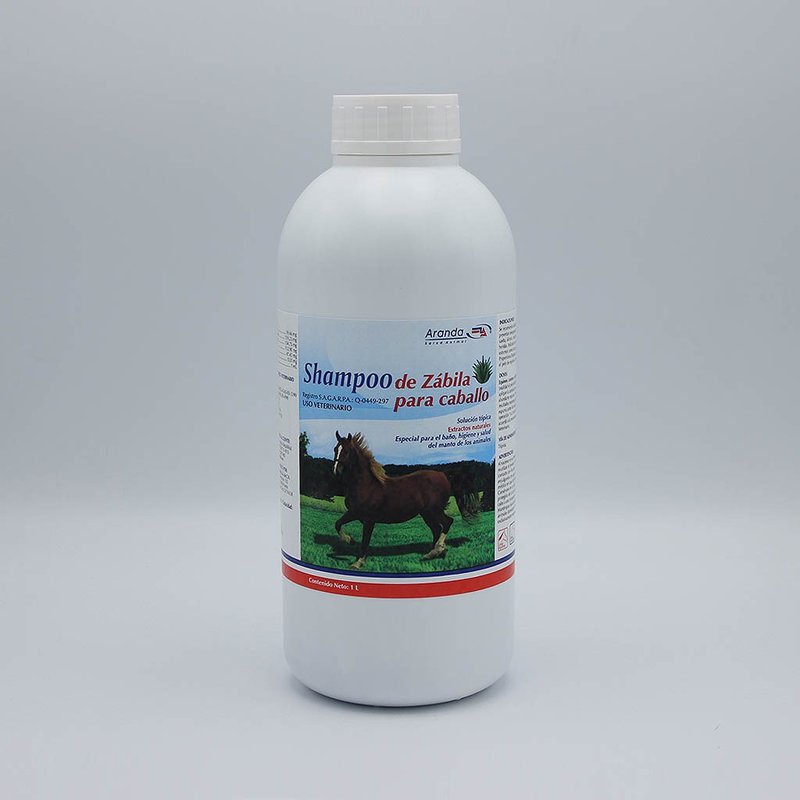 Shampoo de Zábila para Caballo 1 lt. ARANDA