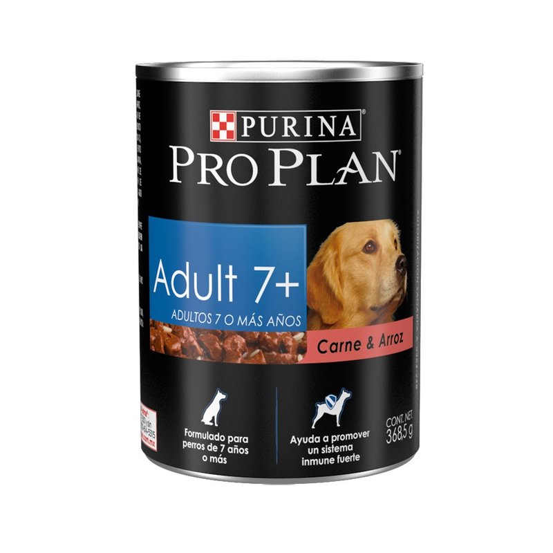 Pro Plan Adult 7+ Lata Res y Arroz 368 gr PROPLAN