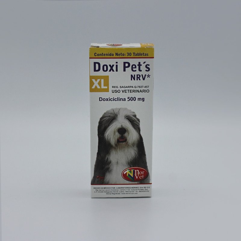 Doxi Pet’s XL 500 mg. 30 tabs. NORVET