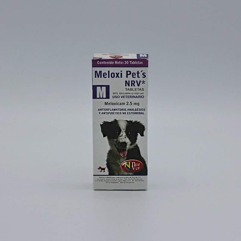Meloxi Pet’s M 2.5 mg. 30 tabs. NORVET