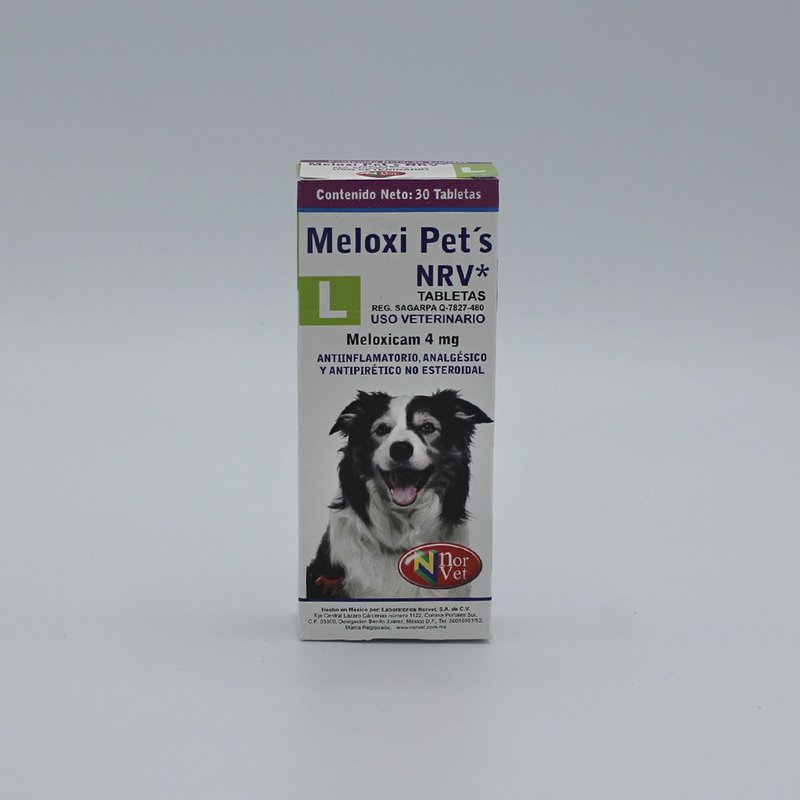 Meloxi Pet’s L 4 mg. 30 tabs. NORVET