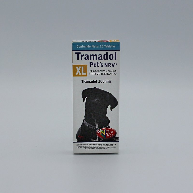 Tramadol Pet’s XL 100 mg. 10 tabs. NORVET