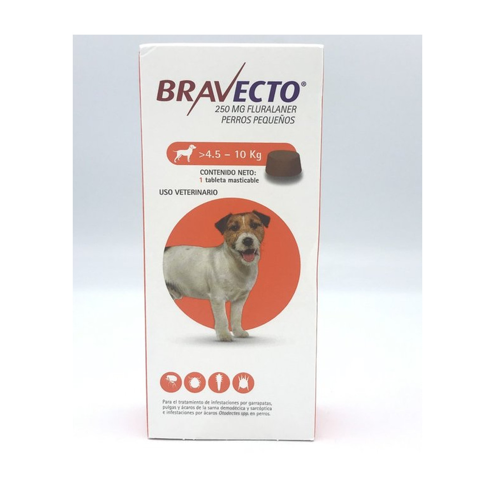 Bravecto 250 mg 4.5-10 kg. MSD