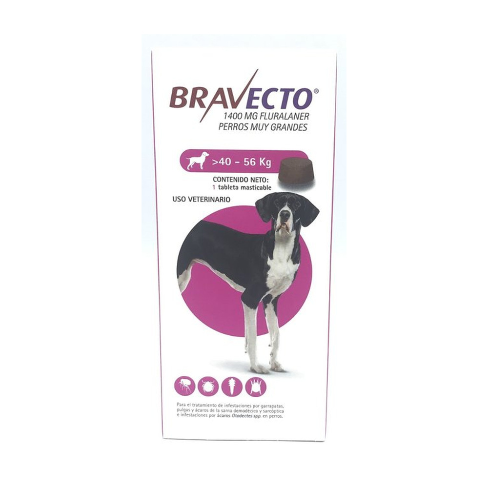 Bravecto 1400 mg 40-56 kg. MSD