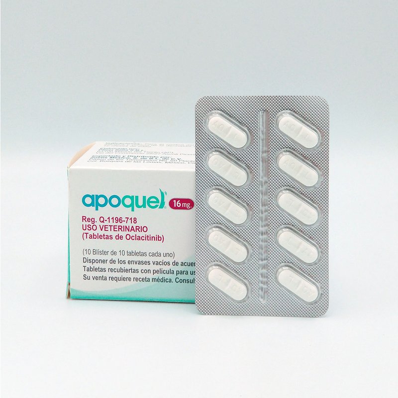 Apoquel 16 mg. Blister c/10 tabletas. ZOETIS