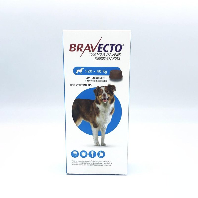 Bravecto 1000 mg 20-40 kg. MSD