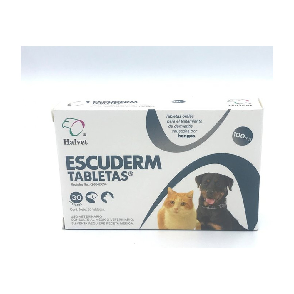 Escuderm 100 mg 30 tabs. HALVET