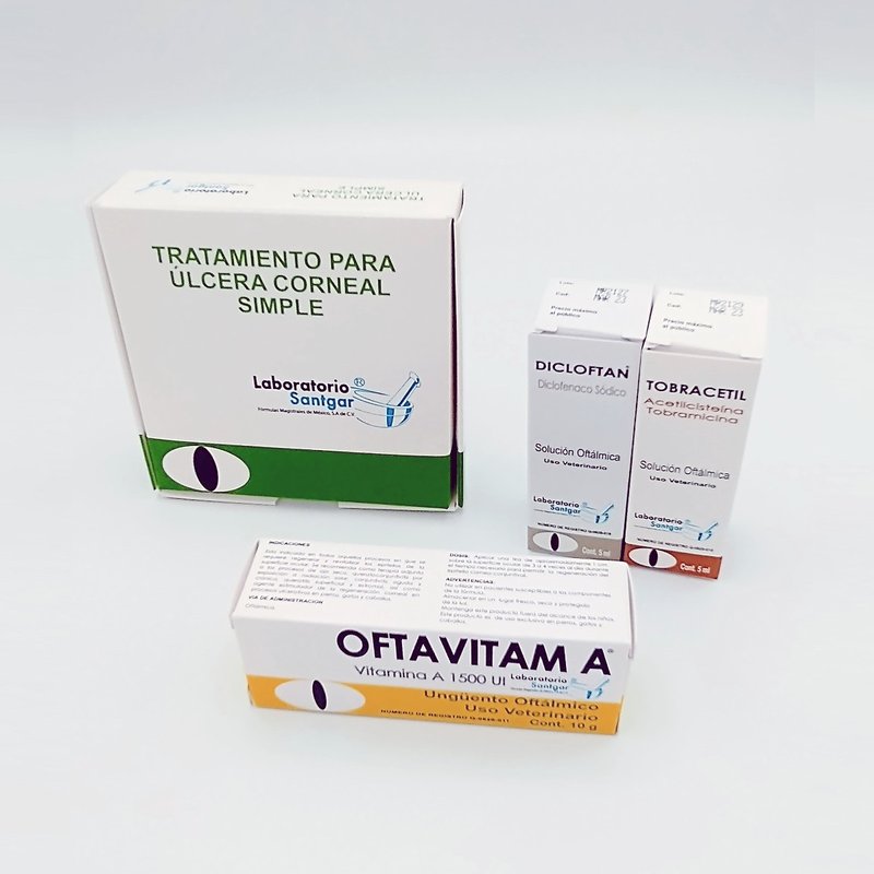 Tratamiento para Úlcera Corneal Simple. SANTGAR