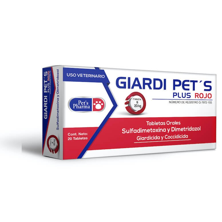 Giardipets Plus Rojo 20 tabletas PET'S PHARMA