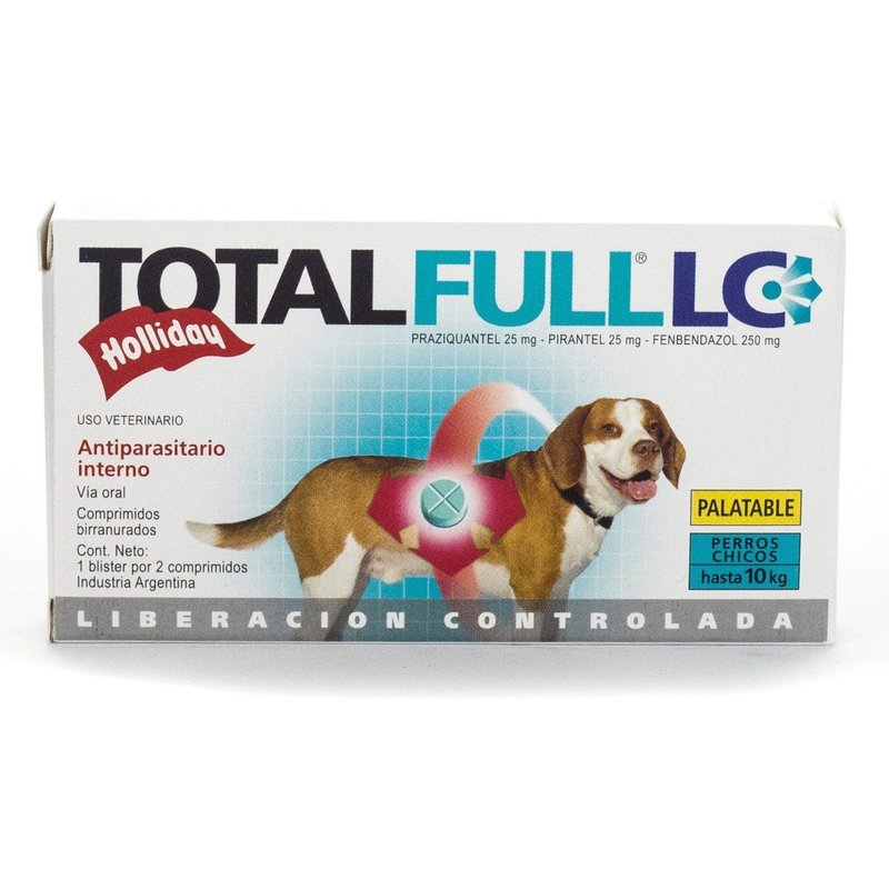 Total Full LC Perros Hasta 10 kg 2 tabletas HOLLIDAY