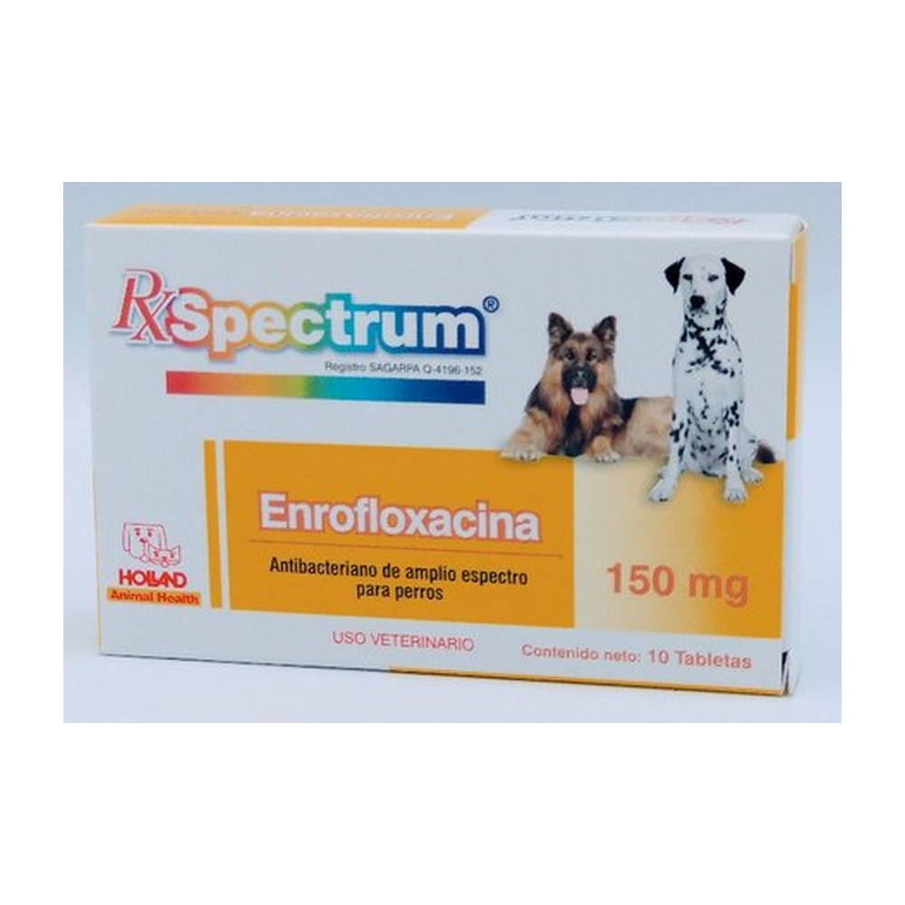 Spectrum Enrofloxacina 150 mg 10 tabs. HOLLAND
