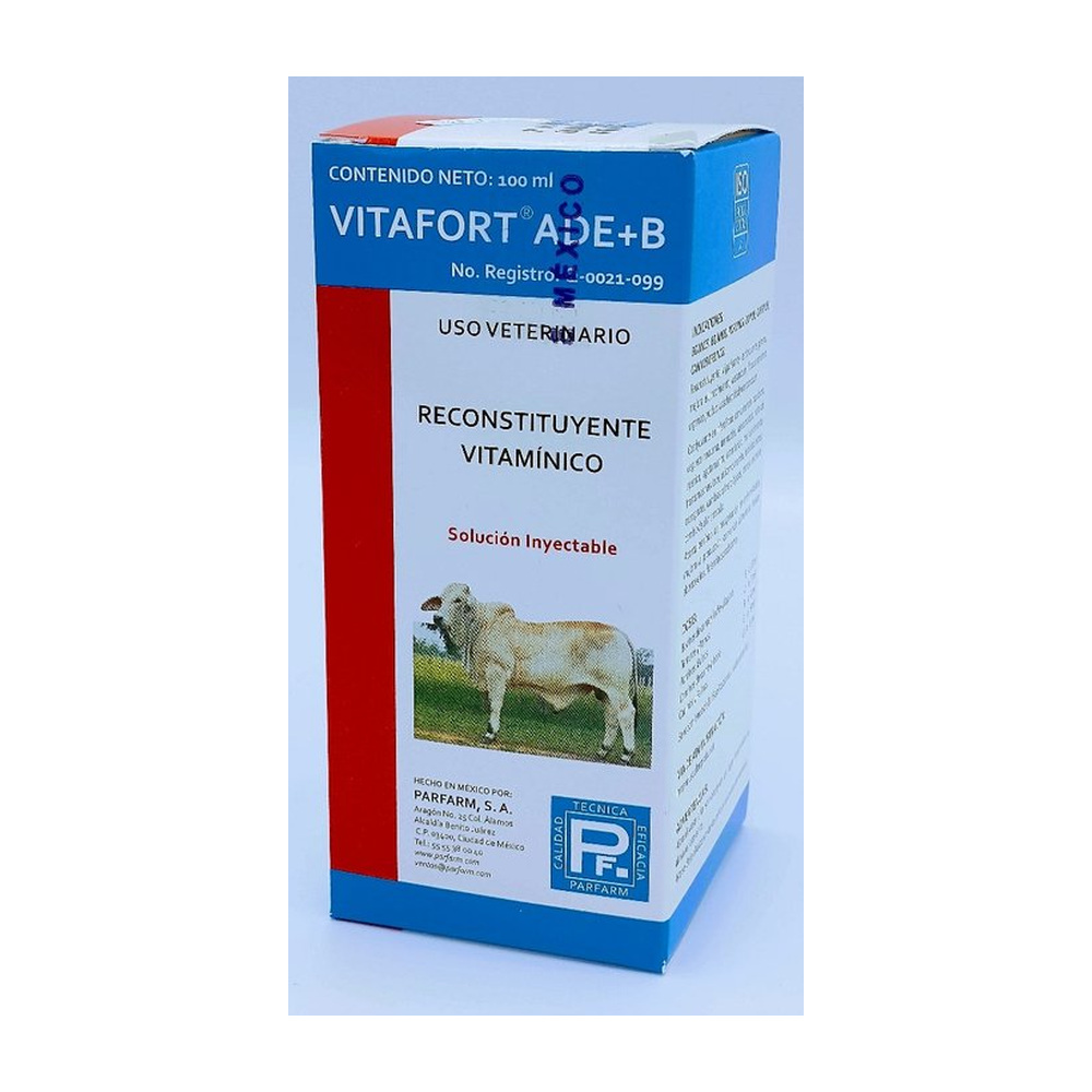 Vitafort ADE + B Inyectable 100 ml. PARFARM