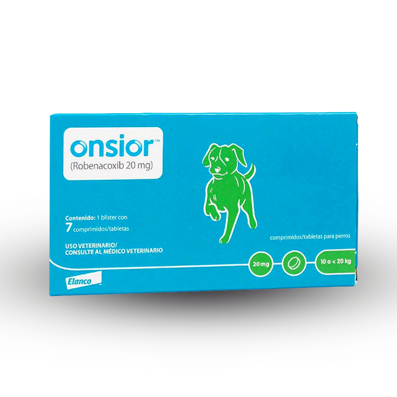 Onsior 20 mg 10-20 kg 7 tabletas ELANCO