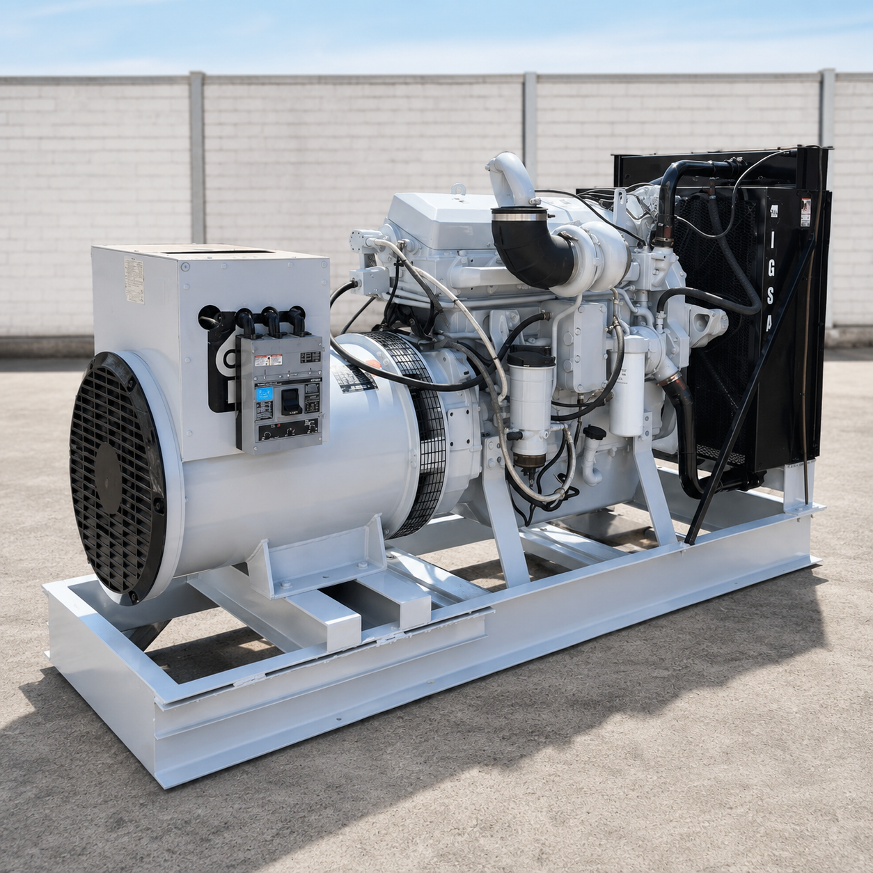 Generador eléctrico industrial IGSA 300 kVA — motor John Deere 6125A, alternador Marathon