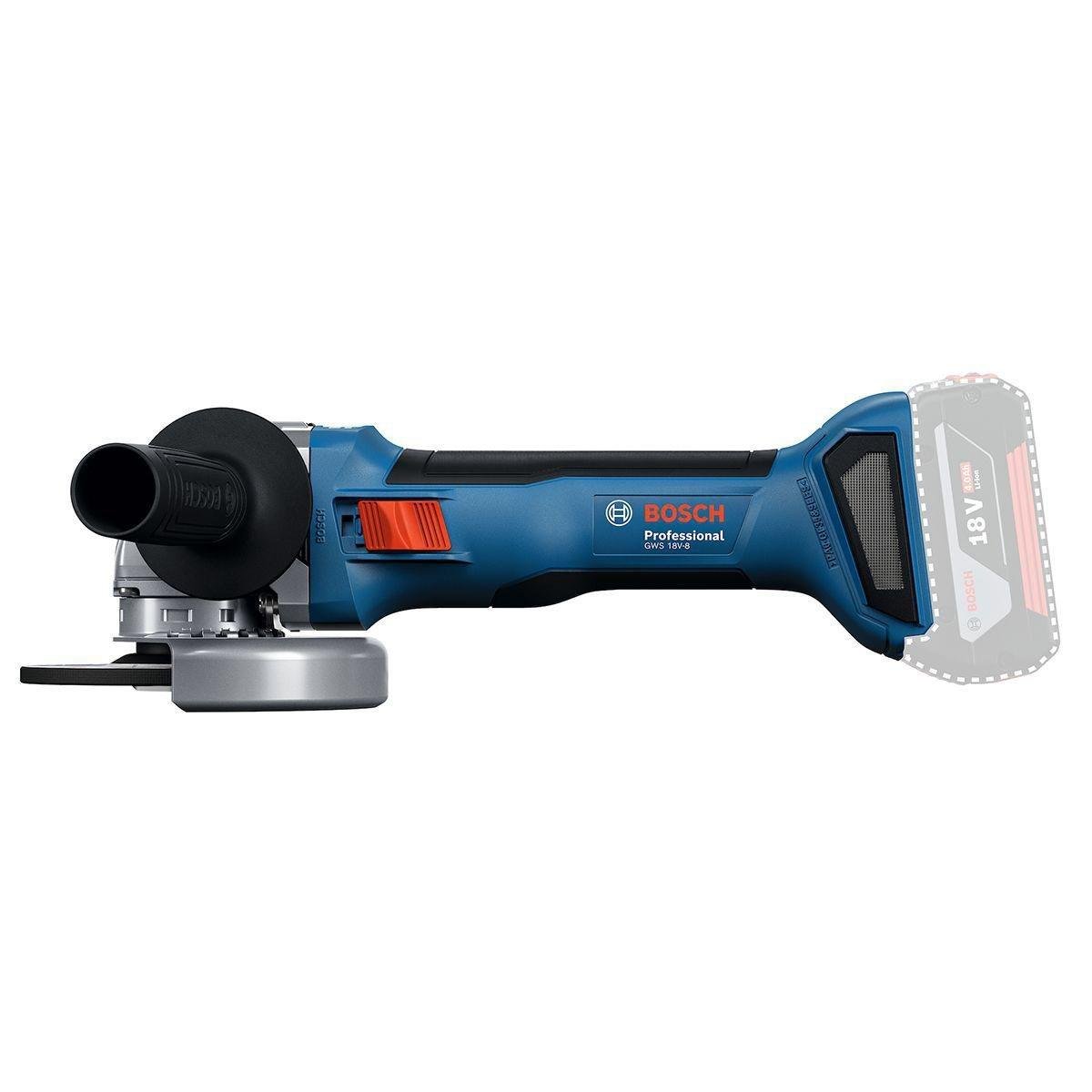 Miniesmeriladora angular 5" 18V brushless M14 — BOSCH, foto oficial del fabricante