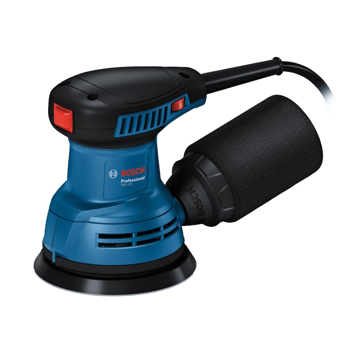 Lijadora excéntrica 280 W 5" velocidad variable y recolectora de polvo — BOSCH, foto oficial del fabricante