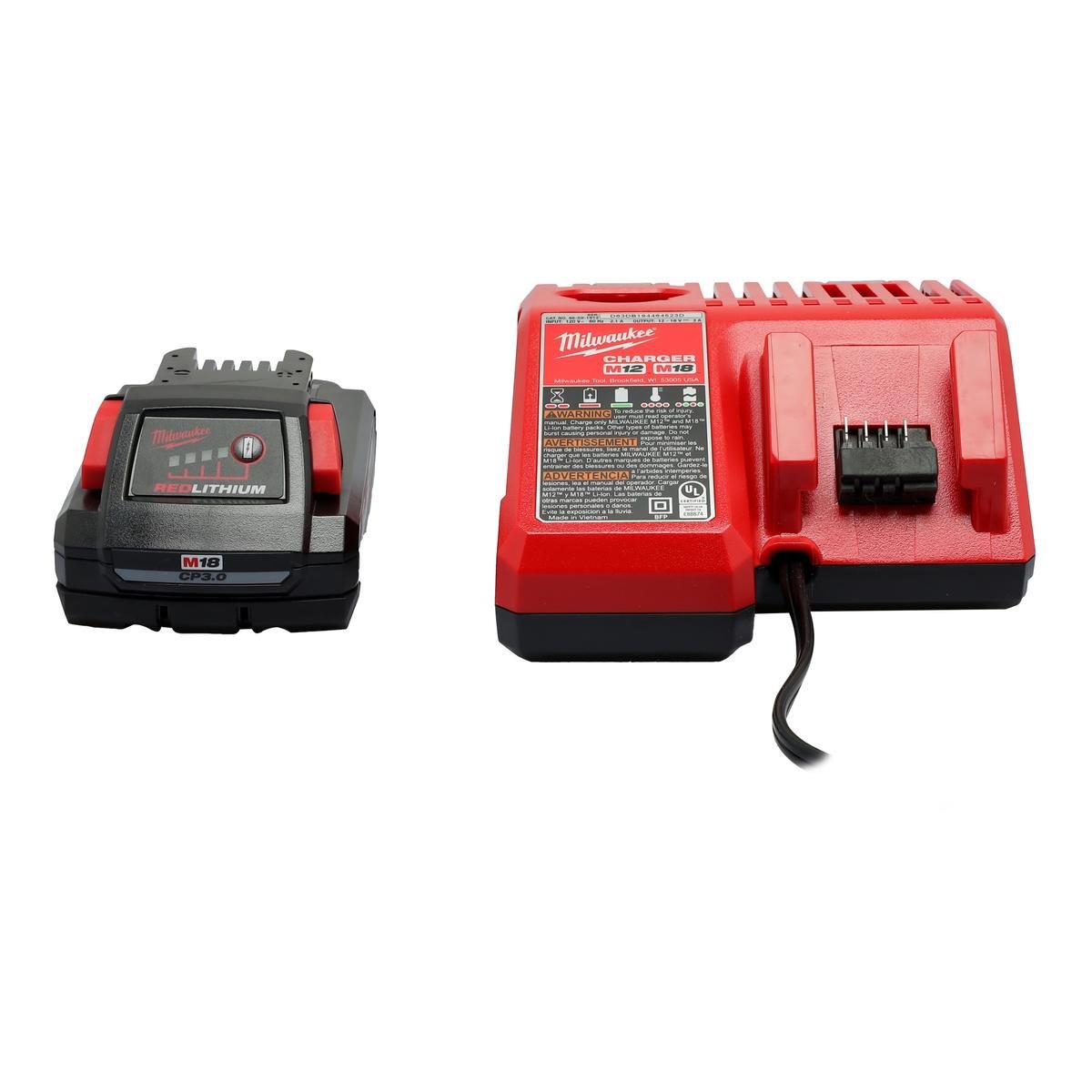 Kit de batería y cargador M18 RedLithium High Output — MILWAUKEE, foto oficial del fabricante