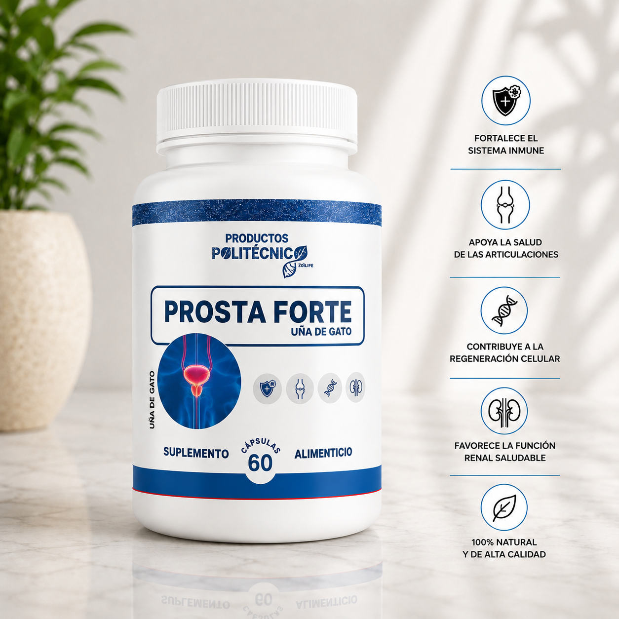 Prosta Forte | Suplemento Alimenticio Natural PRODUCTOS POLITÉCNICOS